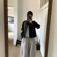 C/23182 韩系休闲感百搭宽松短款牛仔外套 9-23