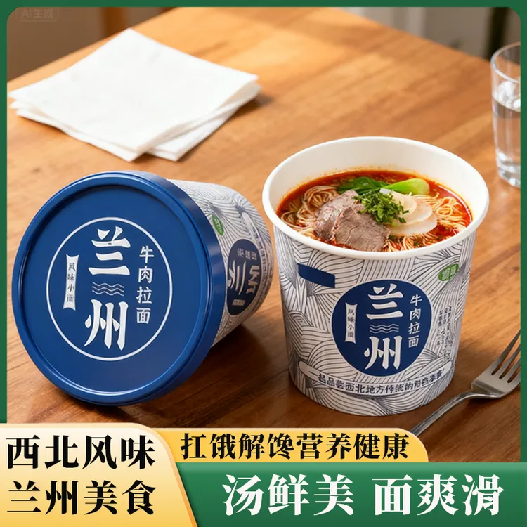 【桶装解馋】正宗兰州牛肉拉面126克夜宵方便速食速食代餐