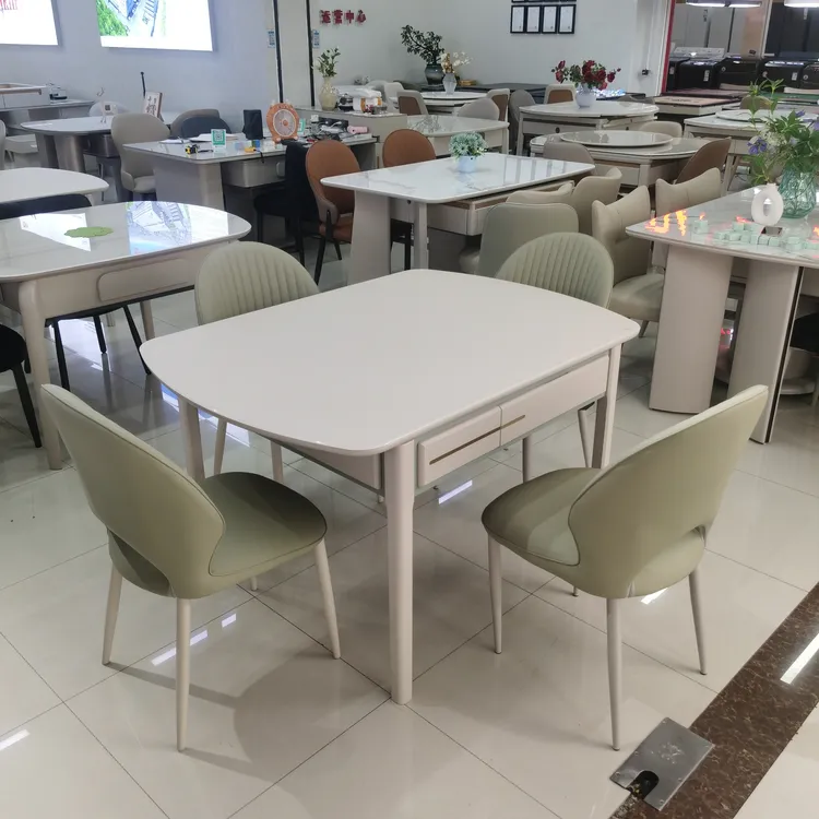 实木火锅暖菜板多功能麻将餐桌