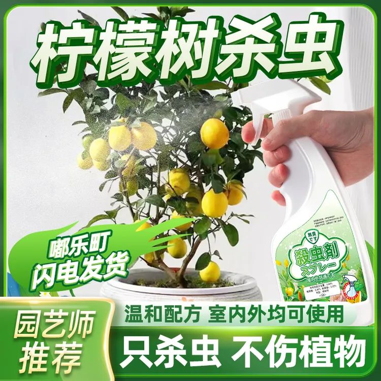柠檬打虫药柠檬树病虫害药剂用药生虫花药杀虫水乳剂土壤剂红蜘蛛