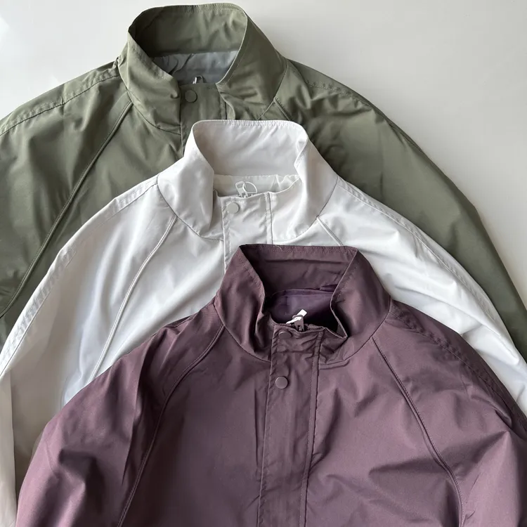 纯色简约外套春秋户外冲锋夹克秋季