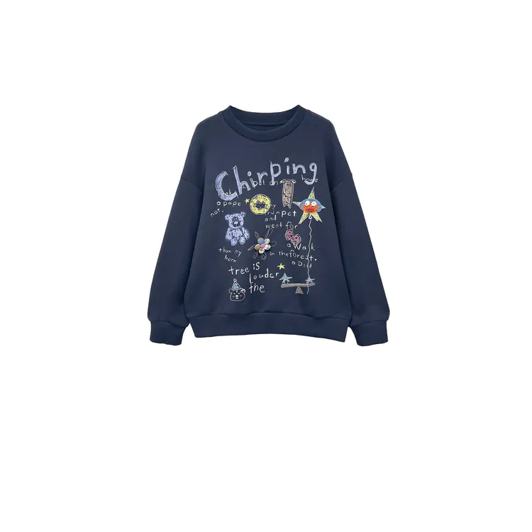 【亚楠本楠】怪兽卫衣◆卡通减龄奇趣刺绣印花卫衣8930