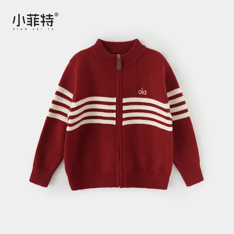 小菲特女童秋装新款针织衫中大童休闲开衫上衣儿童外套MFYD52699