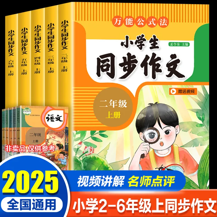  2025新版小学2~6年级上册语文同步作文人教版写作技巧专项训练
