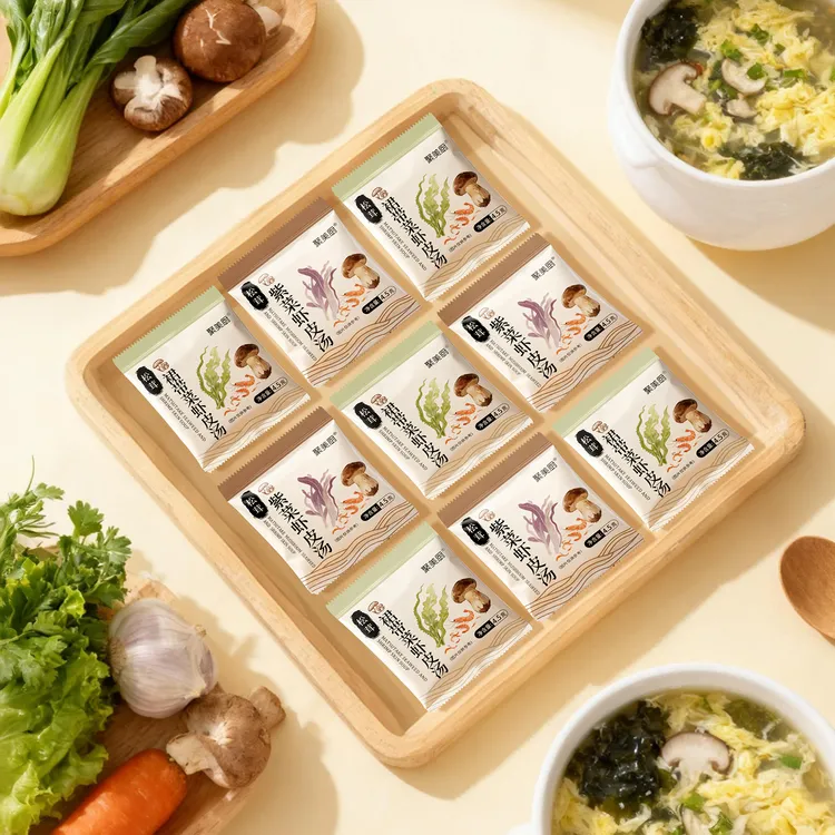 【20包起】松茸裙带菜虾皮汤/松茸紫菜虾皮汤料包独立包装冲泡即食