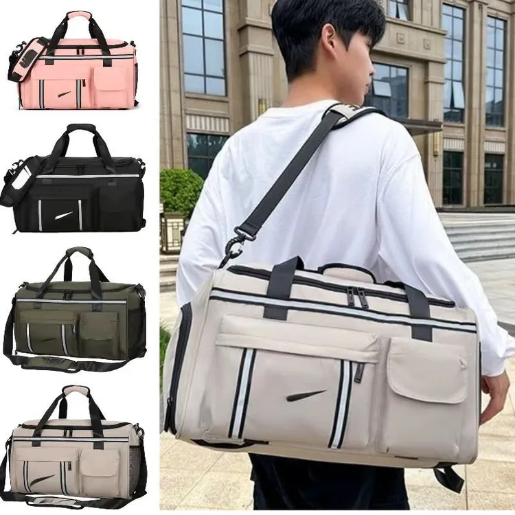 高品质大容量休闲旅行适用的高颜值斜挎双肩手提包搭配拉杆箱运动