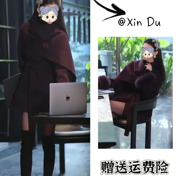 2025秋冬季新款时尚显瘦气质女士网红洋气外套百搭款D25008