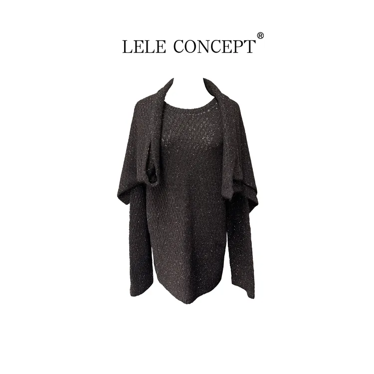 LELE CONCEPT丨「流金岁月」都市设计款围巾款两色毛衣FA25C0033W