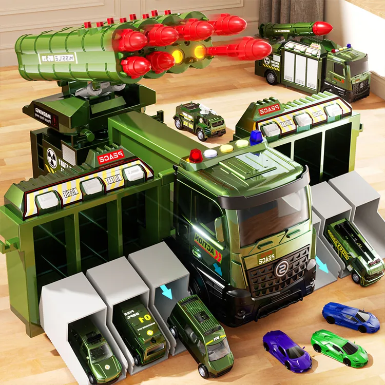 超大号变形军事车儿童玩具大炮导弹发射模型汽车男孩3岁6生日礼物