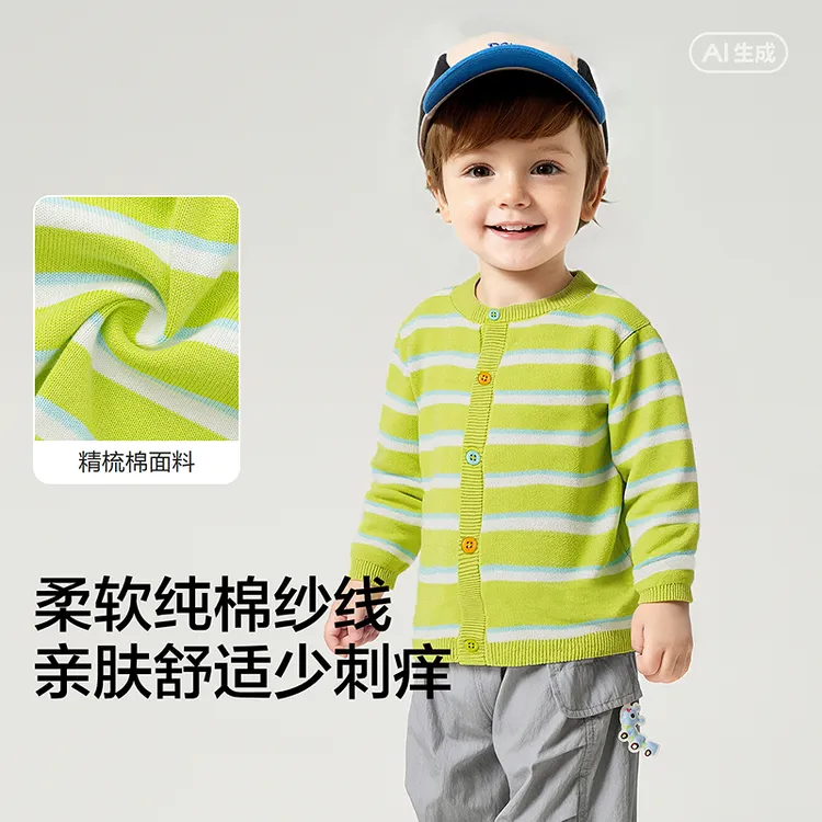 【balaOne】巴拉巴拉童装儿童毛衣男女童2026新款春秋装宝宝开衫