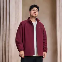 【轻商务行政】森老板大码男装秋季外套休闲防风保暖立领飞行员夹克