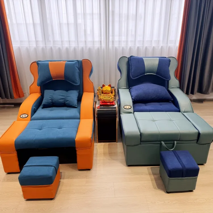 沙发足疗沙发炕头足疗沙发按摩店沐足按摩床足浴养生会所按摩床