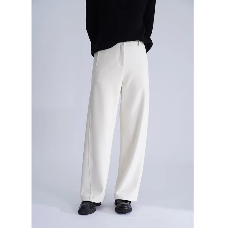 ashDust职场神裤阔腿裤2.0|极简羊毛醋纤瘦腿职场神裤