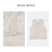 MOOI MONO"镜黎"显瘦气质重工扣子亮片绣花新中式马夹 D674Z52