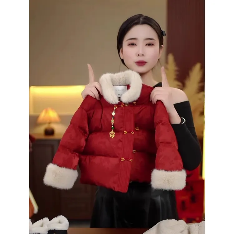 巴拉童年【商场同款】国风新款冬季儿童时尚汉服新中式设计国风加厚