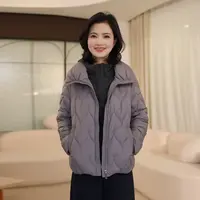 枫竺阿楠anan90白鸭绒气质立领百搭羽绒服女冬天防寒外套