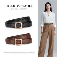 皮带女士真皮牛皮爆款女士韩国合金腰带女百搭装饰时尚韩系高级感