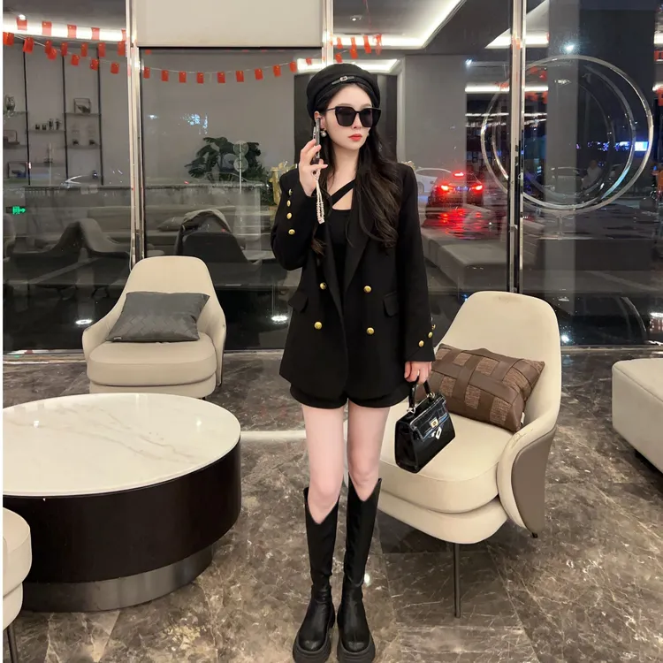 【90白鸭绒羽绒外套】厚加绒保暖冬款高级感显瘦女款西装外套白鸭绒