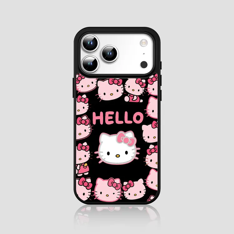 粉色Hellokitty手机壳适用iPhone17pro苹果13手机壳14pro防摔壳