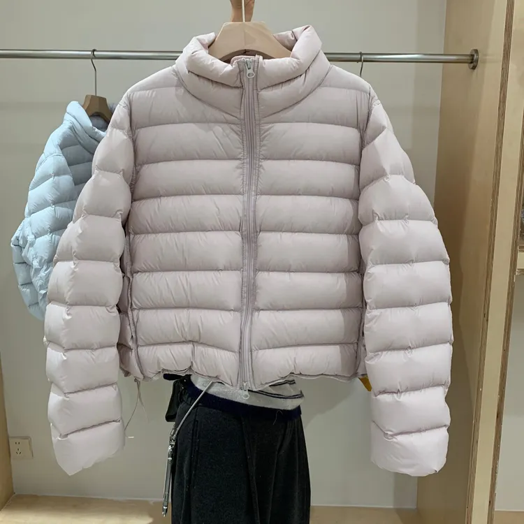 DUCURNO立领排骨羽绒服女冬季2026新款韩系气质轻薄保暖短款外套