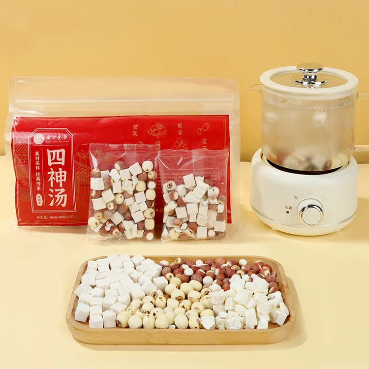 古法四神汤莲子茯苓芡实山药健康食材