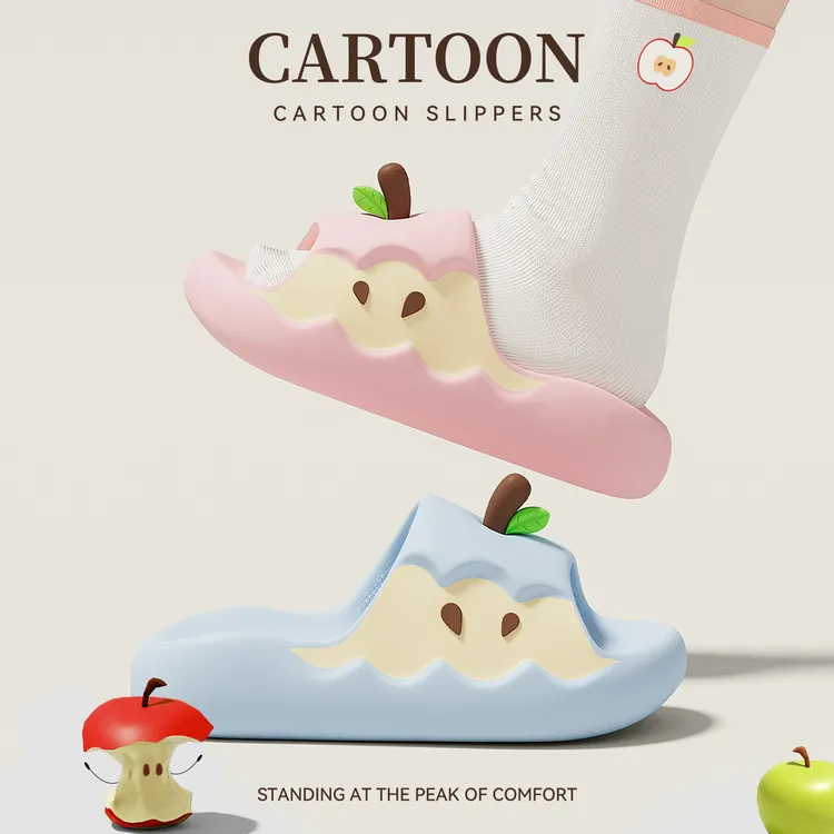 鸳鸯苹果拖鞋女款夏季外穿2025新款超火家居防滑洗澡情侣网红拖鞋