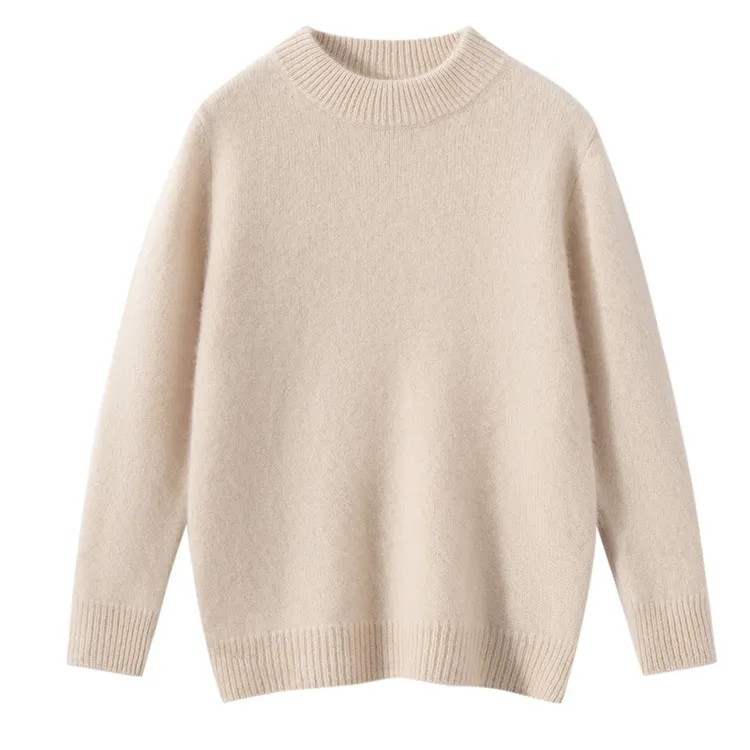 【三股加厚】儿童羊毛衫100%羊毛秋冬季新款纯色保暖套头毛衣羊毛衫