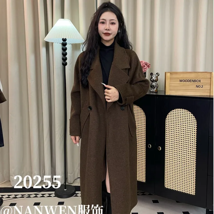 2025年新款高端复古通勤时尚百搭款羊毛大衣  20255