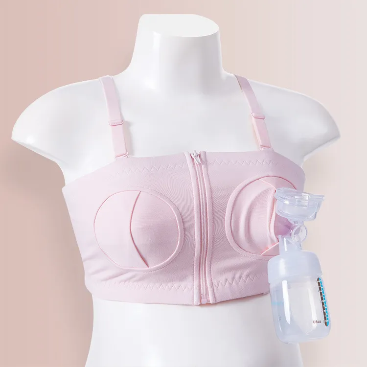 新款免手扶吸奶器哺乳文胸收副乳产后哺乳期胸罩棉质舒适产后内衣