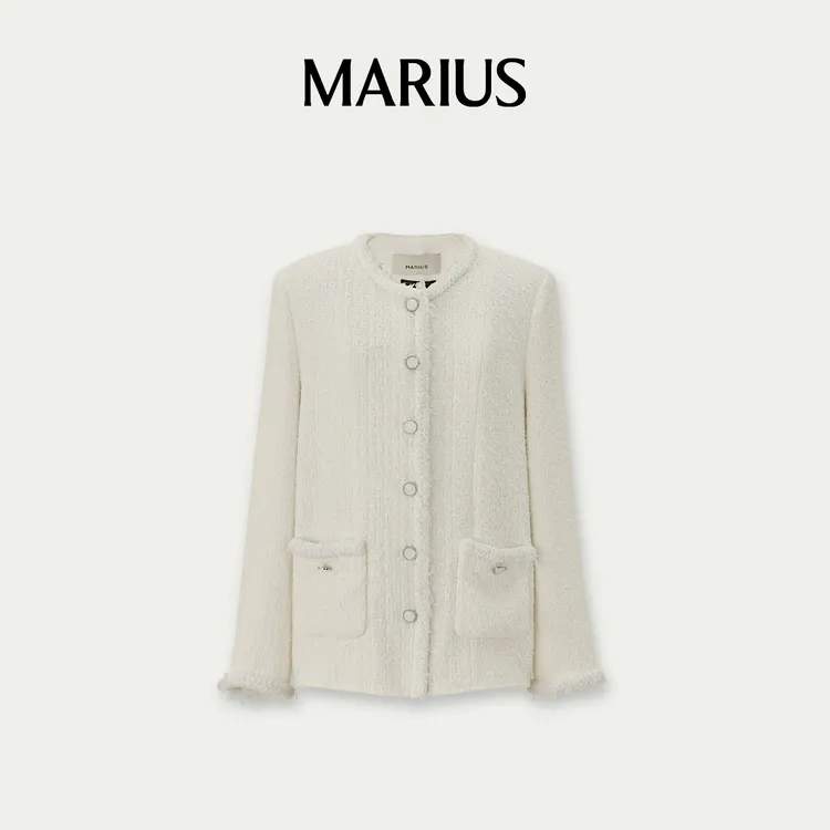 MARIUS’冰雪女王‘优雅大气小香外套 