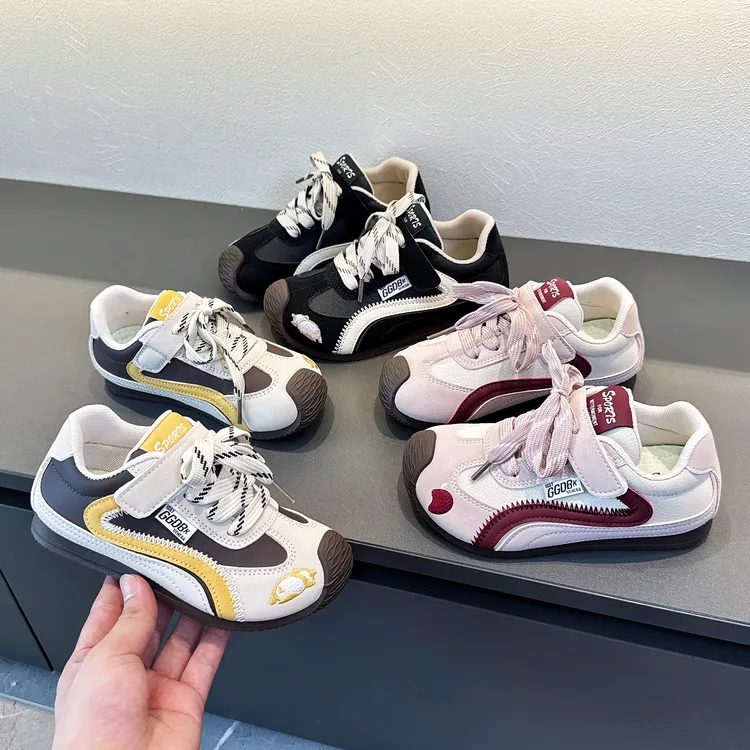 韩系儿童德训鞋2025秋冬新款百搭休闲男童运动鞋小女孩低帮板鞋潮