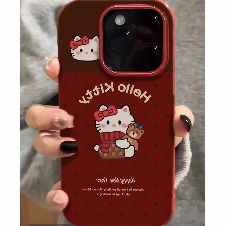 围巾熊适用iphone17promax苹果16手机壳15新款14pro可爱12卡通