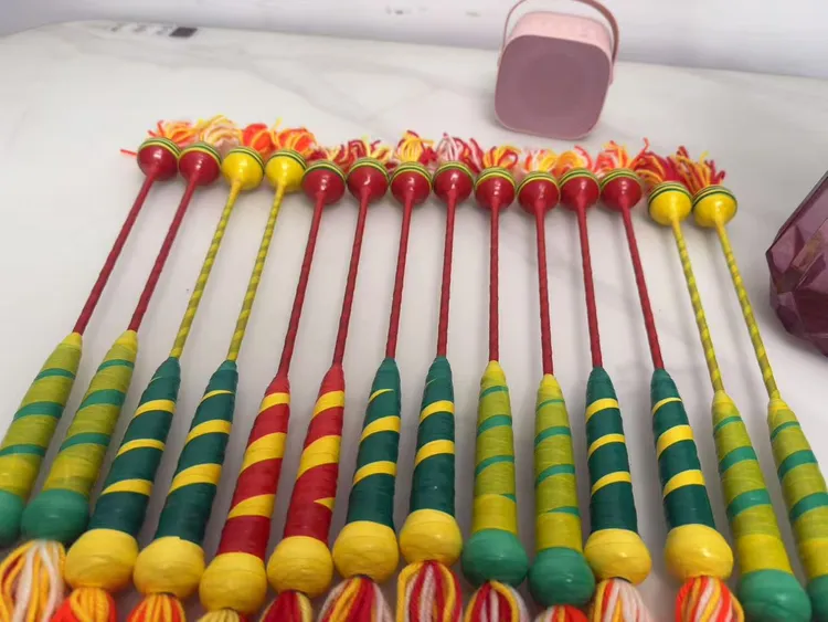 纯手工制作打鼓棒 花鼓槌 颜色随机 可定制