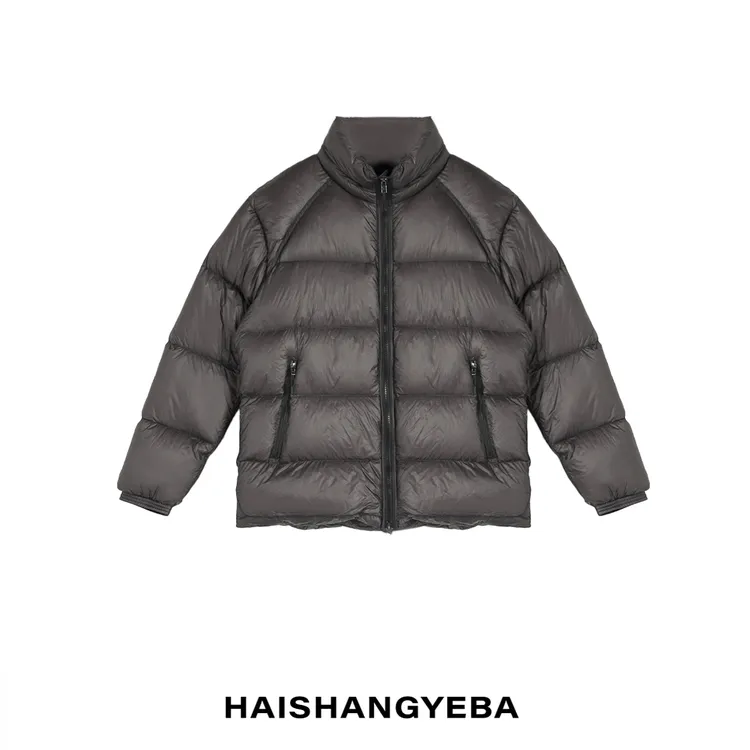 【海上叶爸】新款2025秋冬百搭90白鹅绒男女同款连帽保暖拉链羽绒服