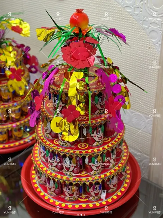潮汕中秋旺仔塔半成品家用摆件diy