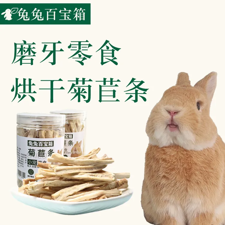 【达人专属】小宠磨牙零食菊苣条适口性好兔子仓鼠龙猫荷兰猪食用品