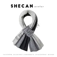 SHECAN【炉火微光】冬季新款山羊绒围巾百搭格子保暖4DA010