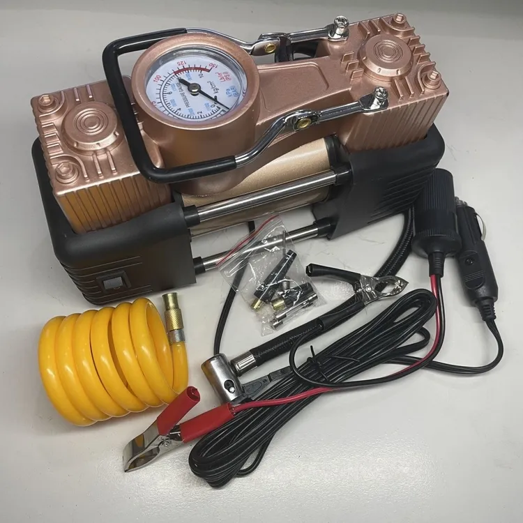 【厂家直销】充气泵车载点烟器12v多功能/照明/胎压监测/一体机