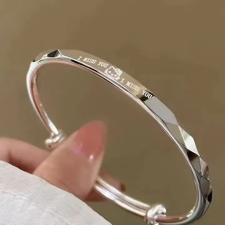 合金木质手镯 kitty猫手镯女ins小众轻奢可爱甜美百搭设计感