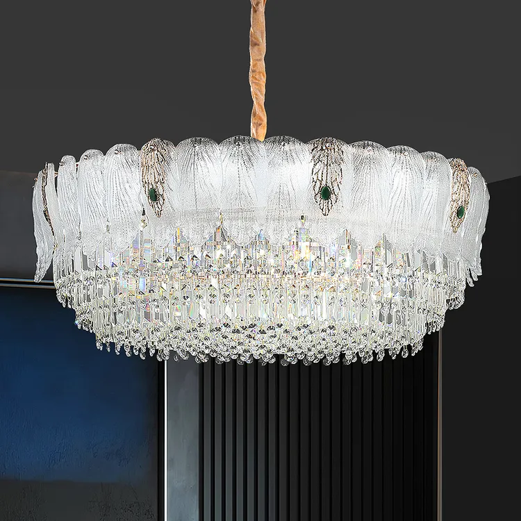 中山古镇法式轻奢客厅水晶吊灯主灯2025新款餐厅灯卧室灯装饰灯具