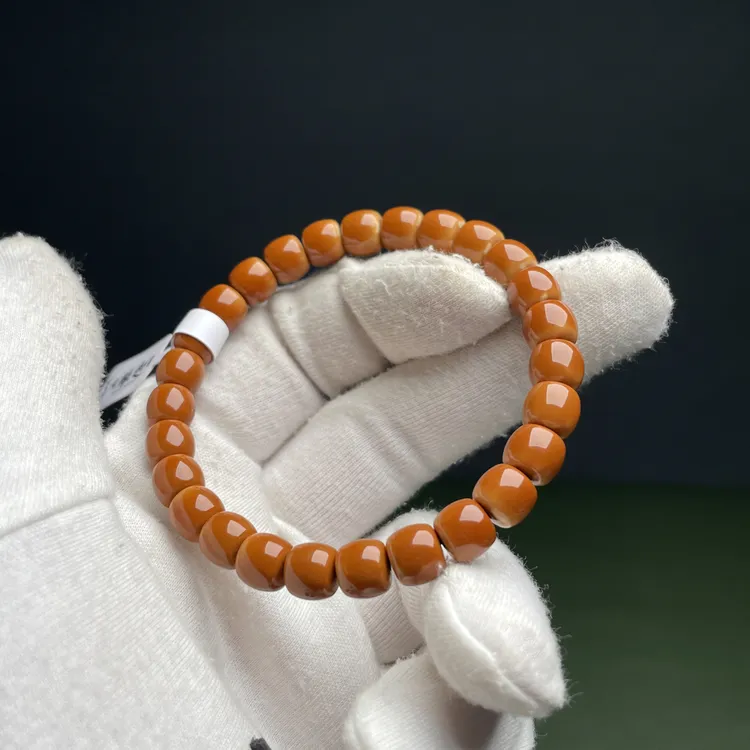 老挝爆红料 核尖单圈手串 颗颗正三花  毕业级