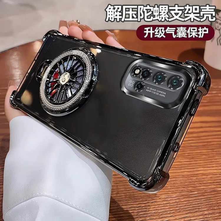 气囊防摔华为Nova5手机壳SEAAL00高质量全包镜头陀螺磁吸支架简约