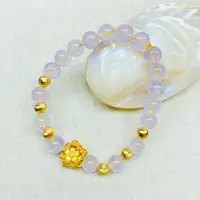 K经典黄色莲花猫眼珠珠手链多样性发货49054