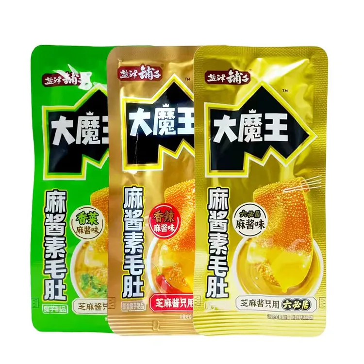 盐津铺子大魔王麻酱素毛肚500g散装独立小包装休闲零食解馋小吃