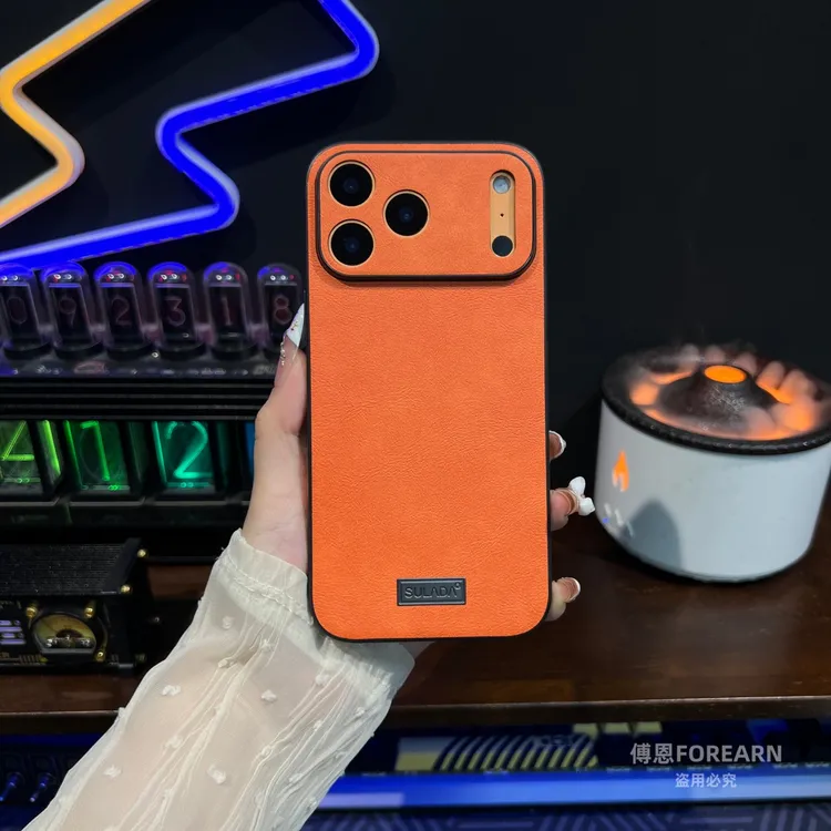 适用于iPhone苹果17ProMax手机壳17pro素皮Air全包防摔保护套17