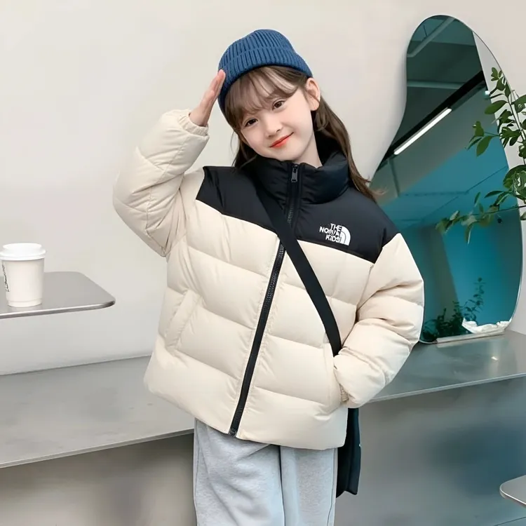 儿童轻薄羽绒服2025年新款小中大童棉服青少年加厚保暖外套冬季款