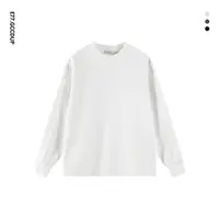 GCCDUPE77『简屿』秋季松弛感简约精梳棉圆领打底长T情侣长袖卫衣