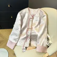 【清货+运费险】新中式外套国风外套盘扣蝴蝶提花小众设计感YY522