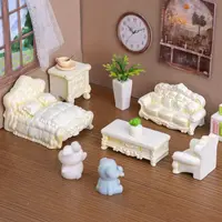仿真巴洛克家具娃屋造景手工diy装饰品微缩场景小摆件