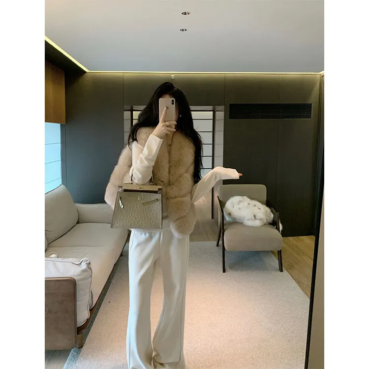 2025韩版设计感通勤风修身显瘦内搭时尚宽松马甲上衣简约直筒长裤